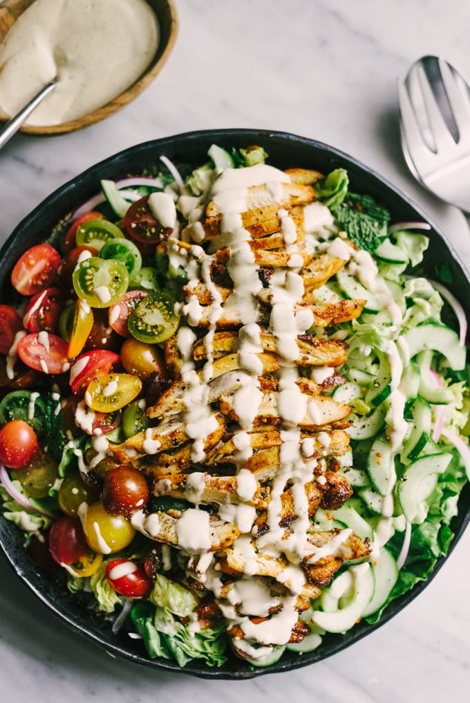 Fresh & Flavorful Chicken Shawarma Salad for Summer Dinners